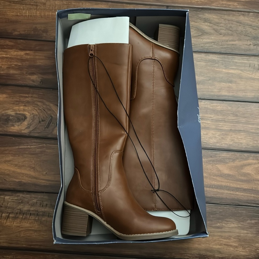 Tall brown boots